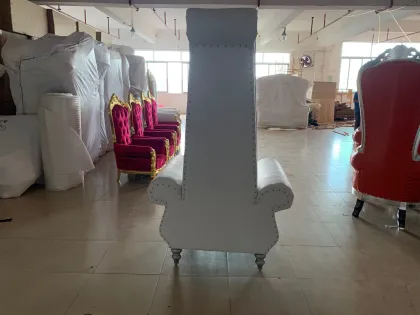 Chinese king throne chair and queen chair rental