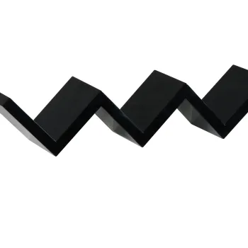 Modern Black Wood MDF Z-Shaped Wall Mount Shelf: A Stylish Home Decoration Solution