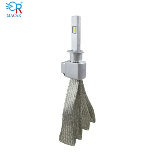 Copper Strip Cool H1 LED Headlight Bulb 80W DC9-36V Fanless 6000K