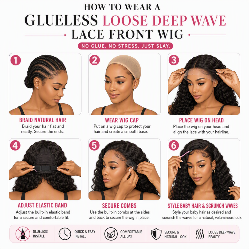 Loose Deep Wave Lace Front Wig Human Hair