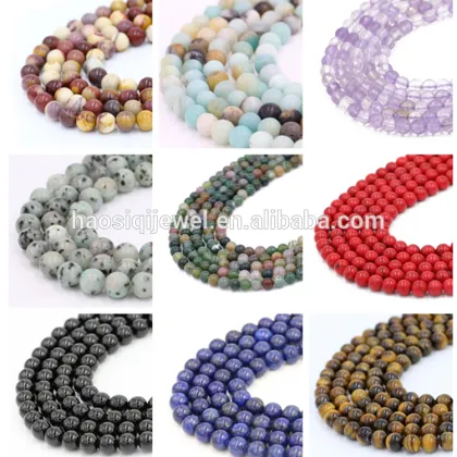 8mm round gemstone beads emerald stone green jade stone price for bracelet
