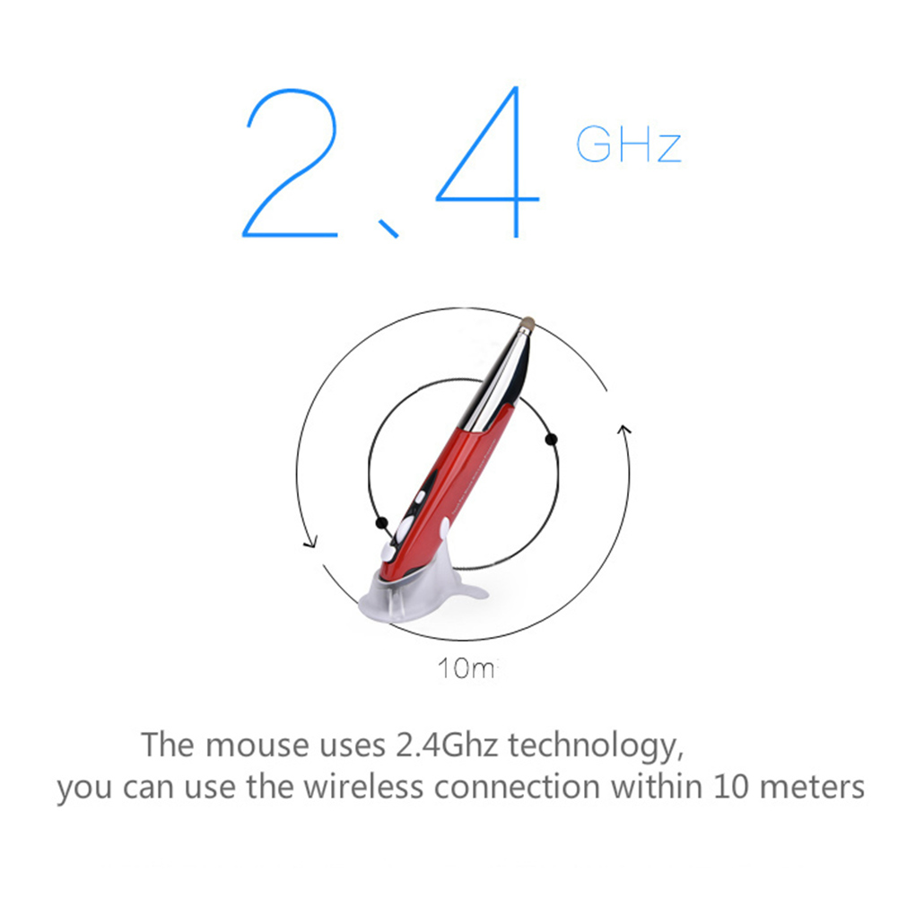 2021 New 2.4G Wireless Mouse Pen Creative Style USB Mouse Suitable for PC Laptop Desktop Smart TV Box Remote