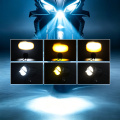 LiuHJG Aluminum Waterproof Motorcycle Auxiliary fog Light With Devil's Eyes