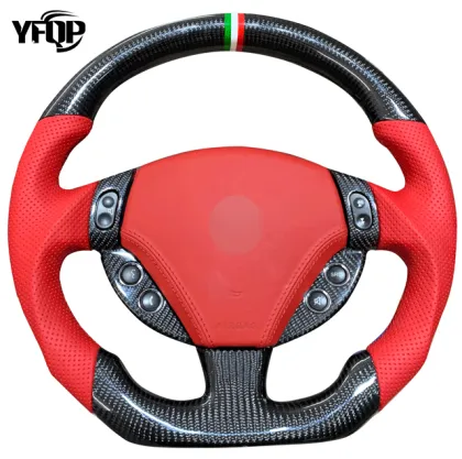 Carbon Fiber Leather Sports Steering Wheel for Maserati GT GC GTS