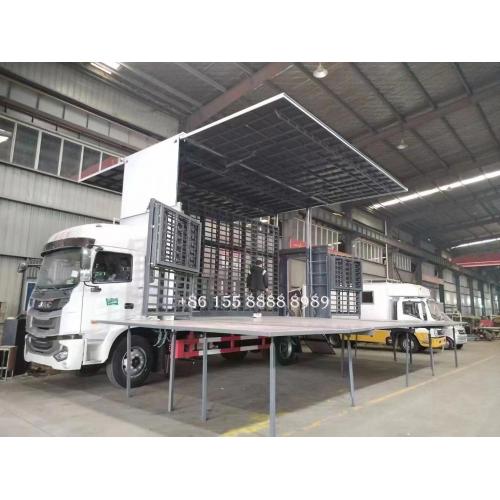 Truk panggung seluler pameran ganda Jac 6x2