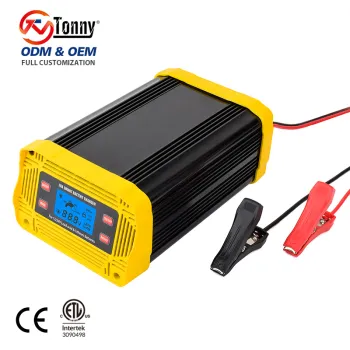 USA Automotive Trickle Charger for 12V/24V Lead Acid Lithium Batteries - 10A/20A Motorcycle Charger