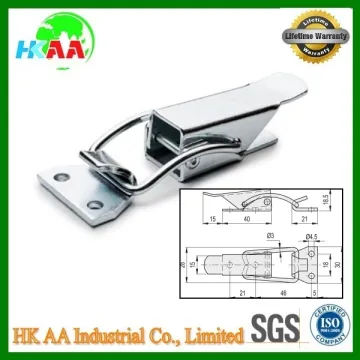 Zinc-plated stainless steel level body and catch bracket material hook clamps