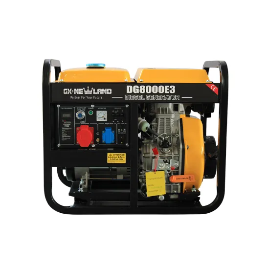 GXNEWLAND 5kW Copper Alternator Open Frame Diesel Generator with Wheels - 3 Phase 5kVA