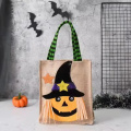 Personalized Halloween Linen Tote Bag