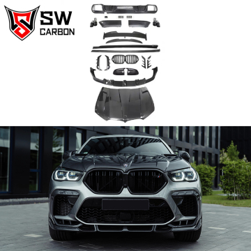BMW F96 X6M X6C Fibra di carbonio Kit di corpo in stile Larte