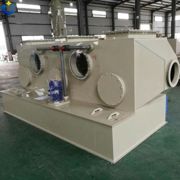 Industrial waste gas treatment by pp horizontal gas scrubber