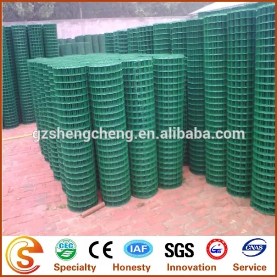 Easy installed Dark green welded wire mesh fencing zinc iron fence
