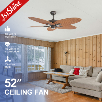 1stshine Rustic Antique Ceiling Fan with Remote Control (No Light)