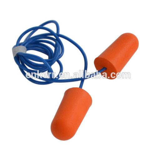ENKERR pu foam ear plugs reusable silicone ear plug with cotton string