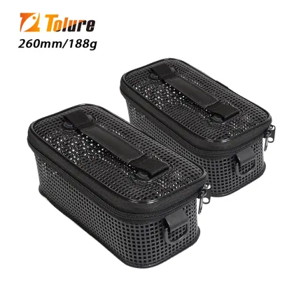 Tolure Multifunctional EVA Fishing Lure Bag - 188g Ventilated Fishing Tackle Storage Bag