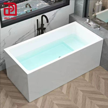 Rectangle Freestanding Acrylic Soaking Bathtub
