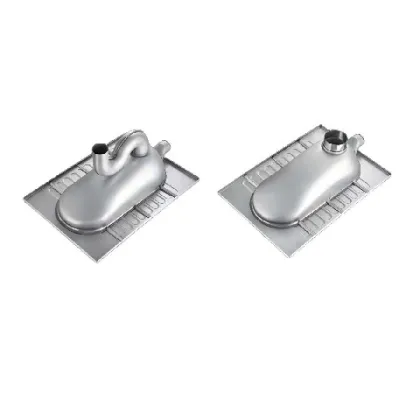 Customizable stainless steel squat toilet
