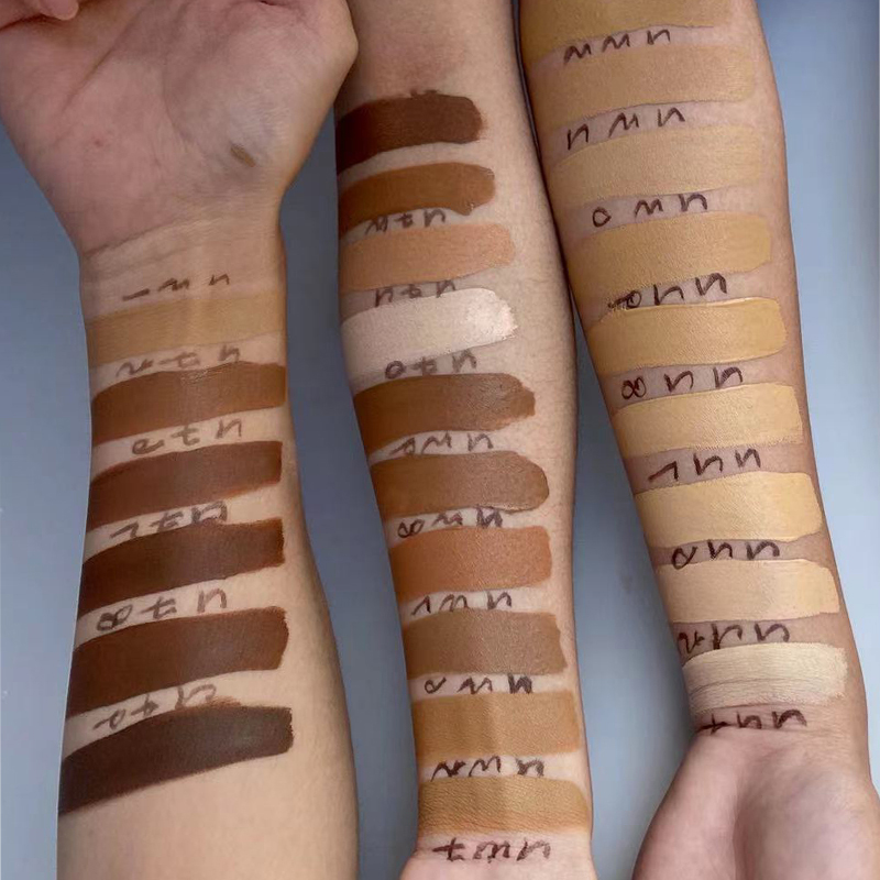 No Logo Liquid Foundation Private Label Face Makeup Waterproof Matte Beauty Bulk Foundation Makeup