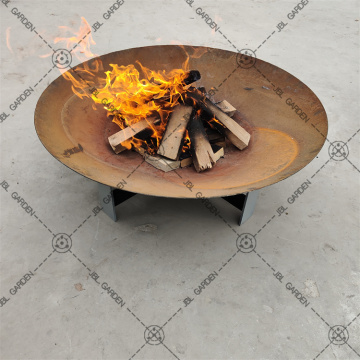 Corten Steel Outdoor Modern Fire Pit