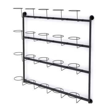 Quick Shipment Multi-Color Commercial Wall Mounted Metal Hat Display Rack: Efficient Storage Solution for Your Business