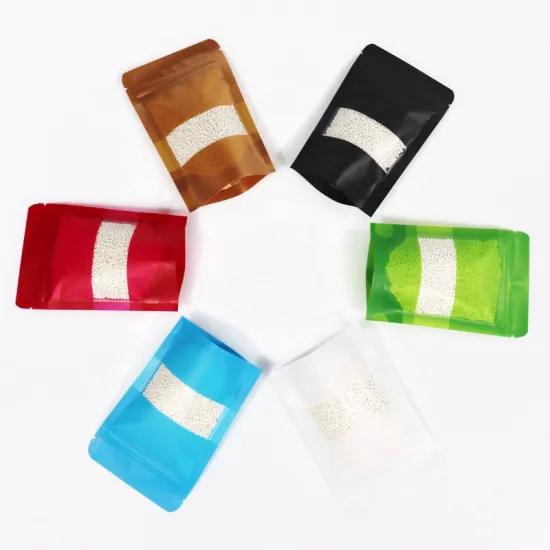 Multicolor Resealable Ziplock Doypack with Clear Window