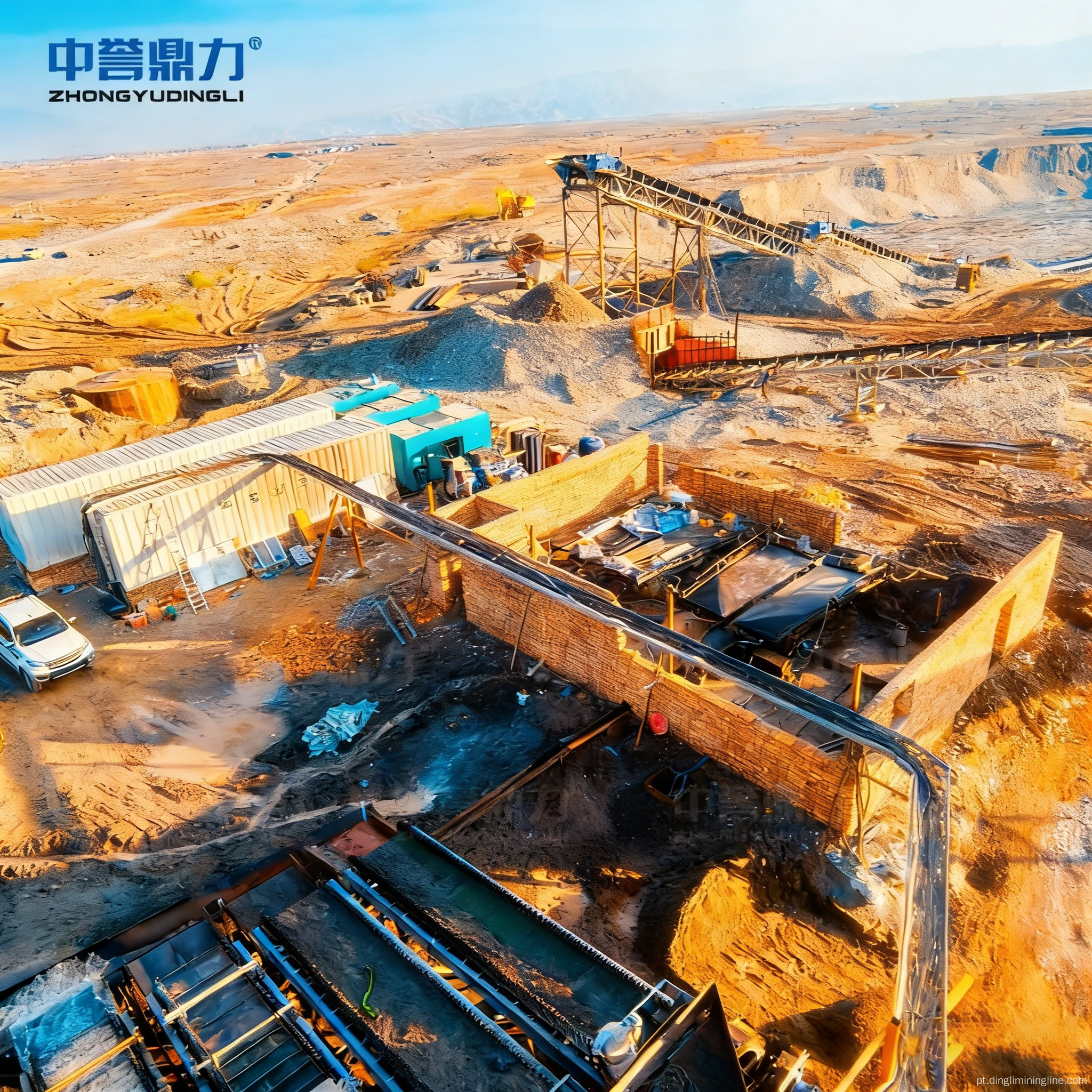 Planta de processamento de ouro Hard Rock África 5TPD