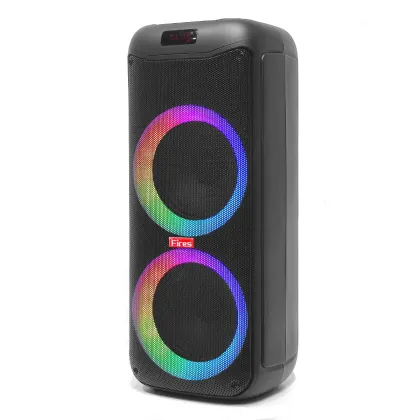 Big Outdoor DJ Speakers with Disco Lights for Karaoke