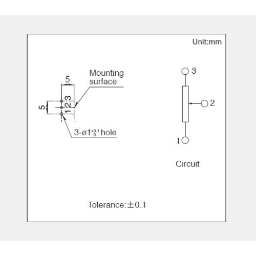 RK097 Series Rotating potentiometer