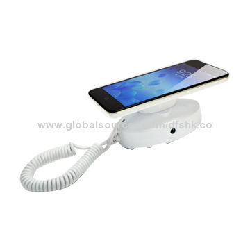 Wall-mounted mobile phone security display stand