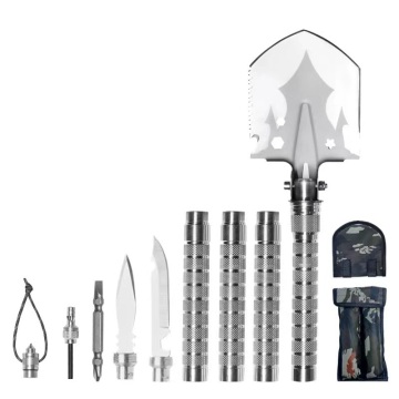 Multi-Functional Manganese Steel Sapper Shovel for Camping and Self-Defense