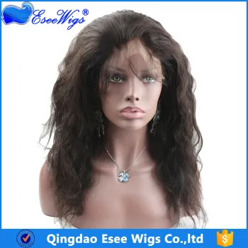 High Quality Cheap Price Brazilian hair Natural wave human hair wig human hair full lace wigs for black women 18 Inch
