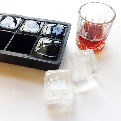 6 Cavities Soft Silicone Ice Cube Tray
