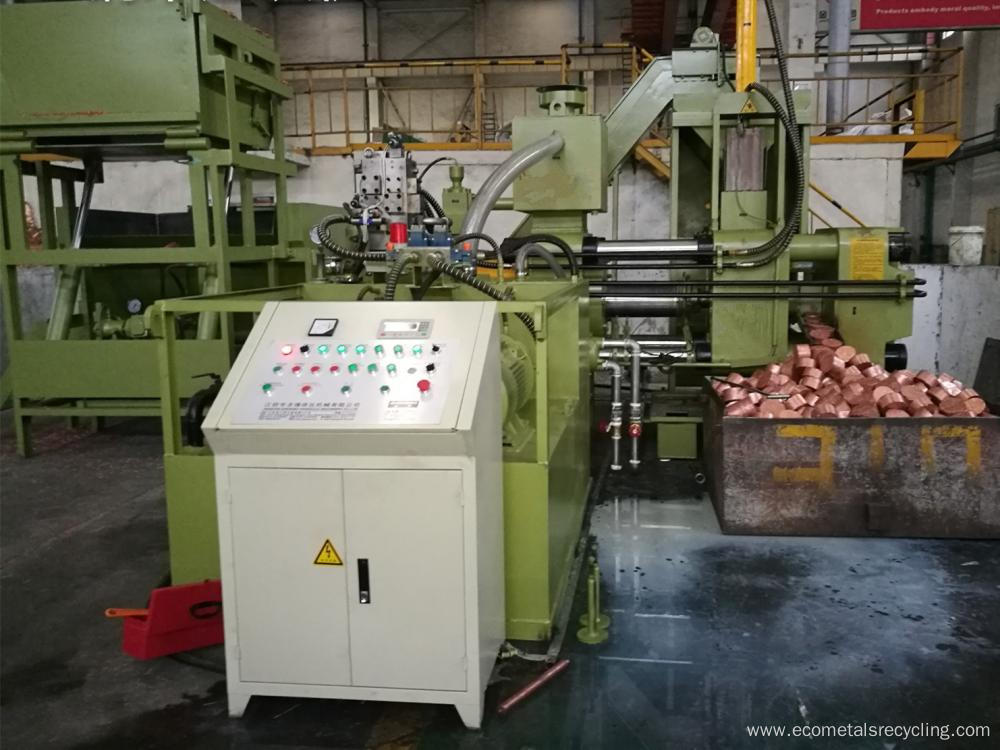 Horizontal Scrap Steel Shavings Briquette Making Machine