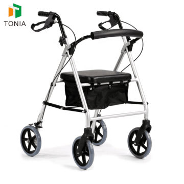 Cardinal Health Rolling Medical Walker con canasta de almacenamiento