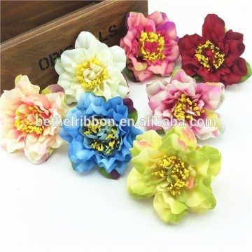 Lovely artificial artificial polyester single rose flower wholesaler SLF-2038