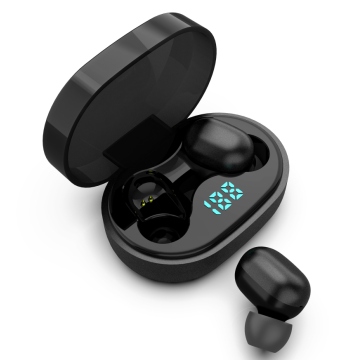 Äkta trådlösa Bluetooth-hörlurar i örat