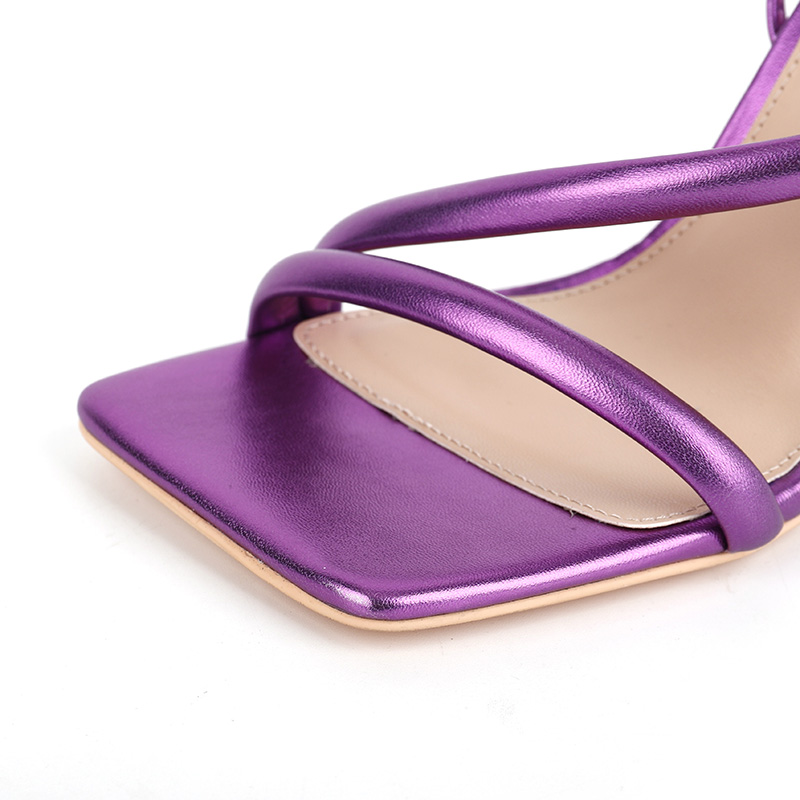 Elegant Strappy High Heels with Laced