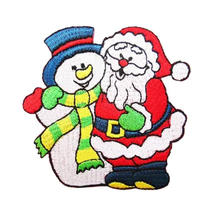 Christmas Santa Mickey Mouse Embroidered Patch