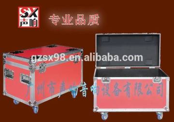 red color flight case for speaker cable case