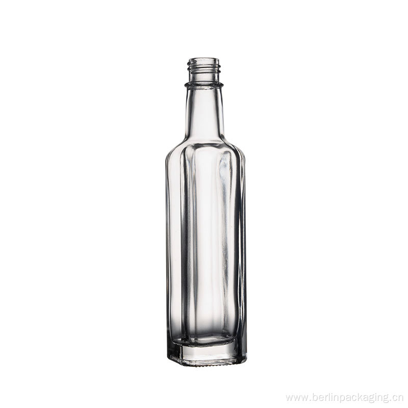 Glass Quadra Bottle for Oil or Wiskey