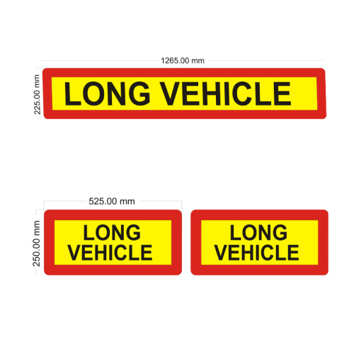 UK Vehicle Rear Mark Board