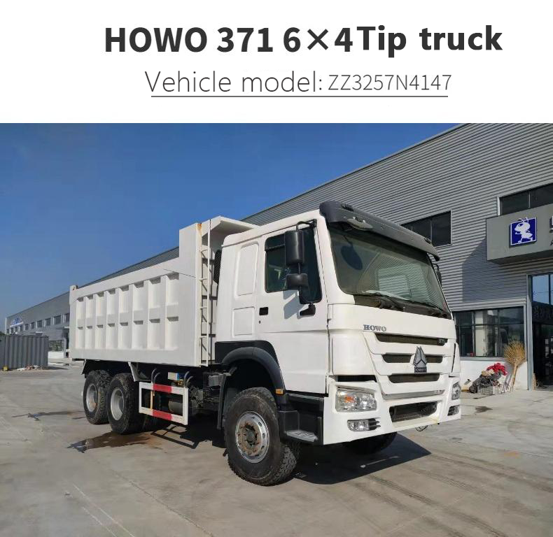 Eight wheel dump truck