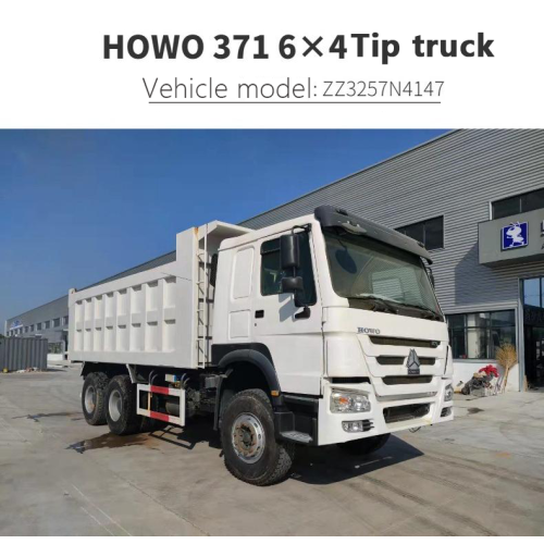 Eight wheel dump truck