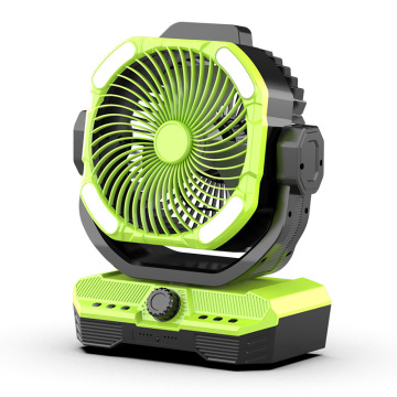 Rechargeable Circulation Fan with Remote Control and Shake Head for Camping