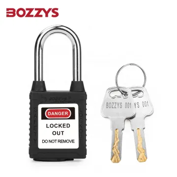 OEM Custom Dustproof Waterproof Plastic Safety Lockout Padlock with Master Key for Industrial Equipment