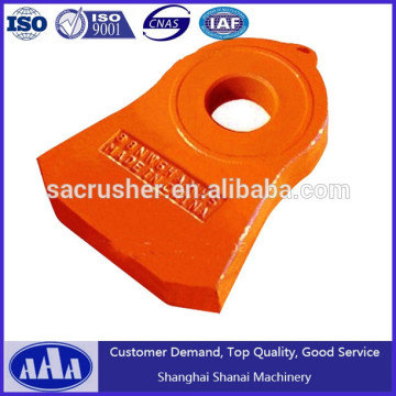 High Quality high manganese steel hammer crusher parts crusher hammer