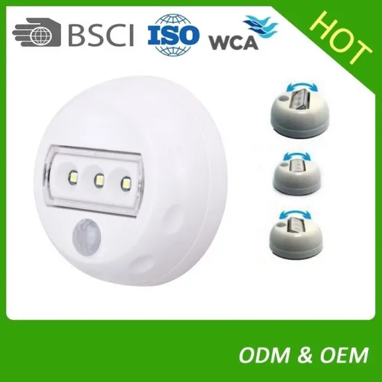 Factory Battery Operated Indoor Motion Sensing LED Night Light
