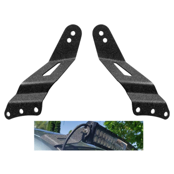 Curved Upper Windshield Mount LED Light Bar Bracket for Chevrolet, GMC, Silverado, and Suburban - Wholesale 50'' 52''