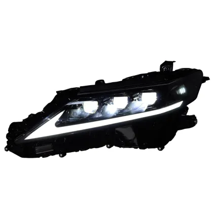 Black projector lens LED headlights for 2018 Camry XV70