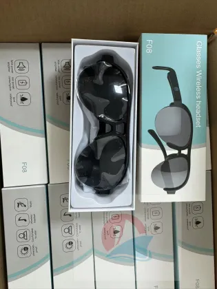 F08 Glasses: Bone Conduction Earphone Glasses with Bluetooth Wireless Audio